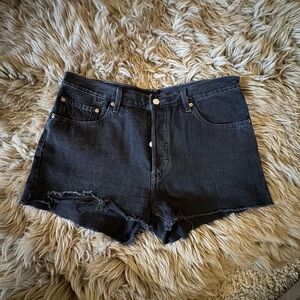 Levi's Women's Black Jean Shorts